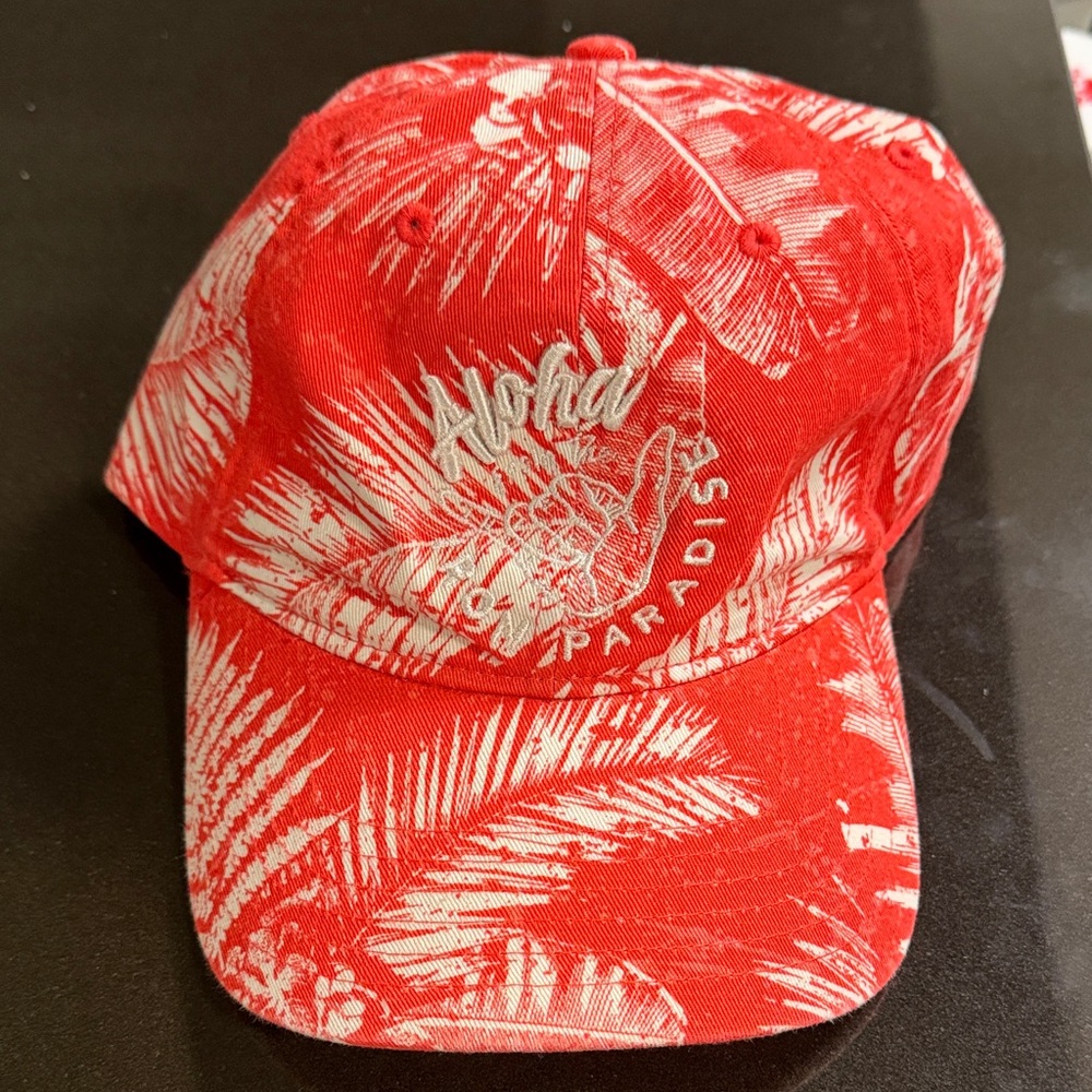 Under Armour Project Rock Red Tropical Print Hat